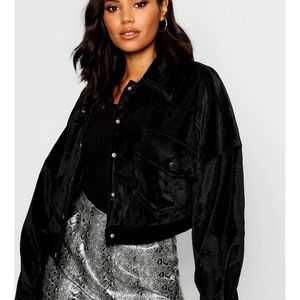 NWT BOOHOO Corduroy trucker jacket